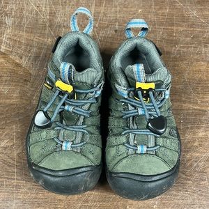 Keen Green Blue Hiking Waterproof Shoe- 8